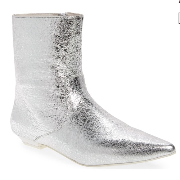 Jeffrey Campbell Shoes - (Sold) Jeffrey Campbell Galaxie Bootie Silver